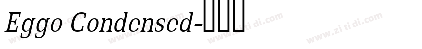 Eggo Condensed字体转换